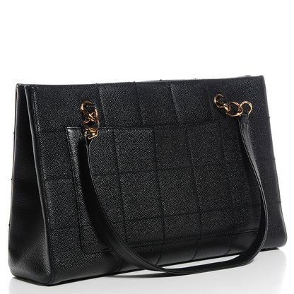 Chanel Caviar Square Stitched Shoulder Bag Black 3 of 7