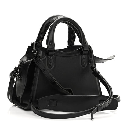 Balenciaga Cake Calfskin Tonal Hardware Mini Neo Classic City Black 3 of 10