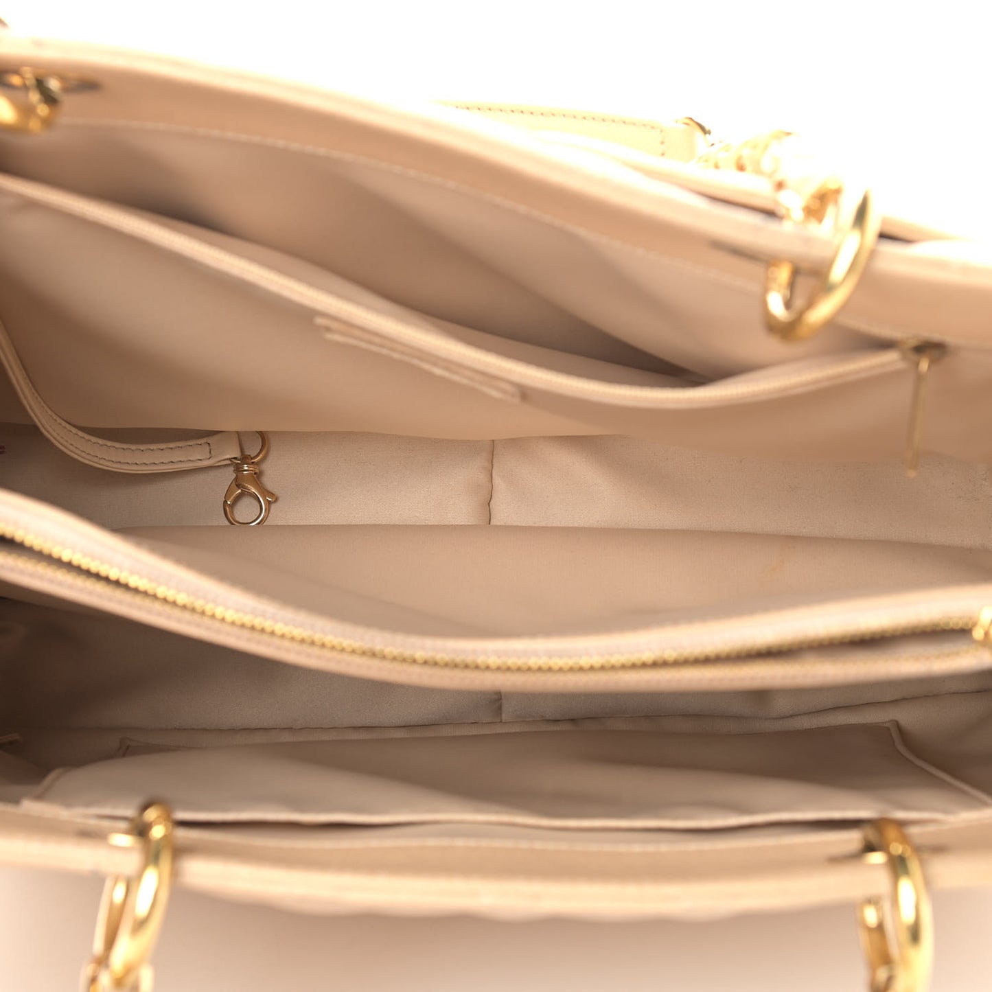 Caviar Quilted Grand Shopping Tote GST Beige
