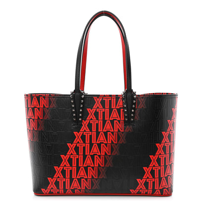 Christian Louboutin Calfskin Xtian Small Cabata Tote Black Loubi 3 of 12