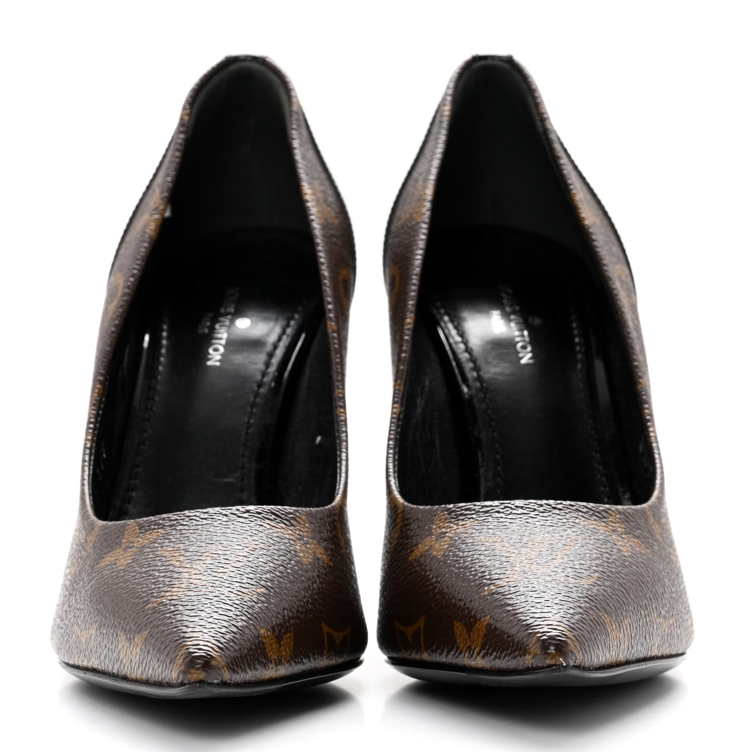 Louis Vuitton Monogram Cherie Pumps 35 Black 2 of 8