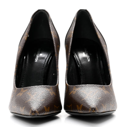 Louis Vuitton Monogram Cherie Pumps 35 Black 2 of 8