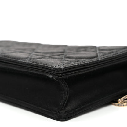 Christian Dior Satin Cannage Lady Dior Convertible Clutch Black 10 of 10