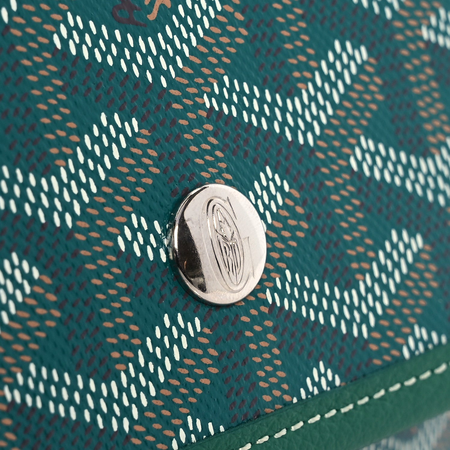 Goyard Goyardine Plumet Wallet Clutch Green 12 of 14