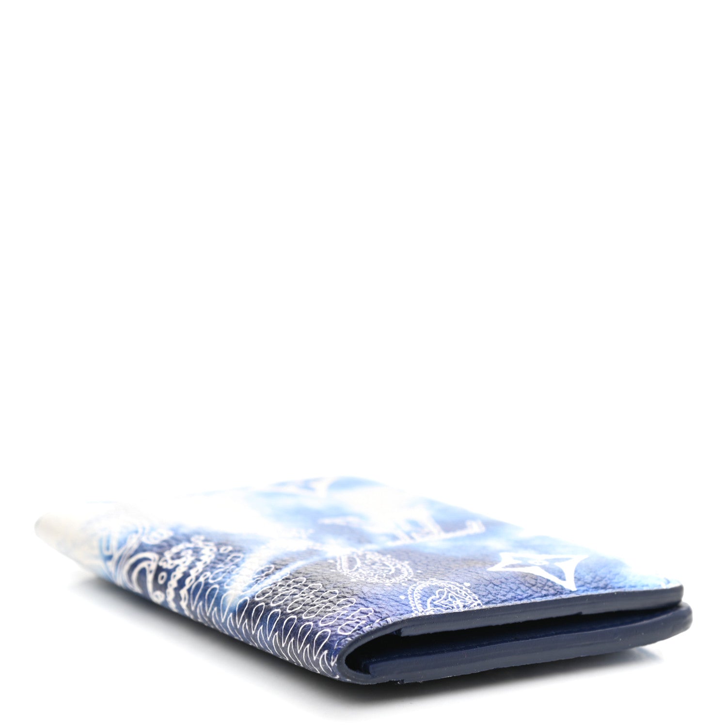Louis Vuitton Cowhide Monogram Bandana Pocket Organizer Blue 4 of 6