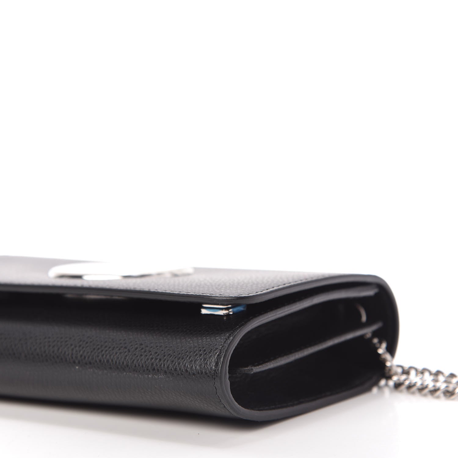 Fendi Vitello Cruise F is Fendi Wallet on Chain Black 7 of 10