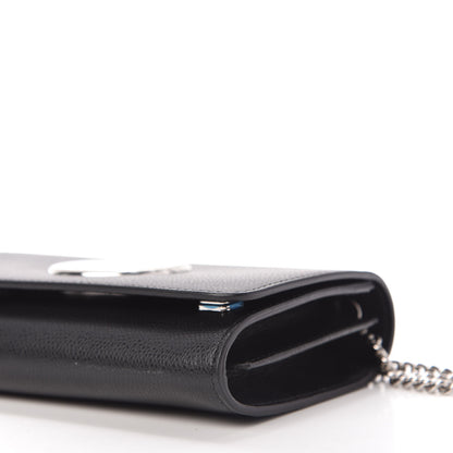 Fendi Vitello Cruise F is Fendi Wallet on Chain Black 7 of 10