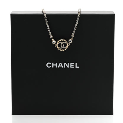 Chanel Crystal CC Choker Necklace Gold 5 of 5