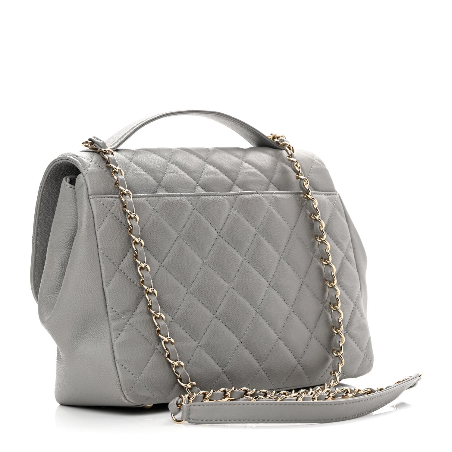 Chanel Caviar Quilted Large Business Affinity Flap Grey 3 of 16
