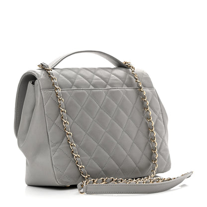 Chanel Caviar Quilted Large Business Affinity Flap Grey 3 of 16