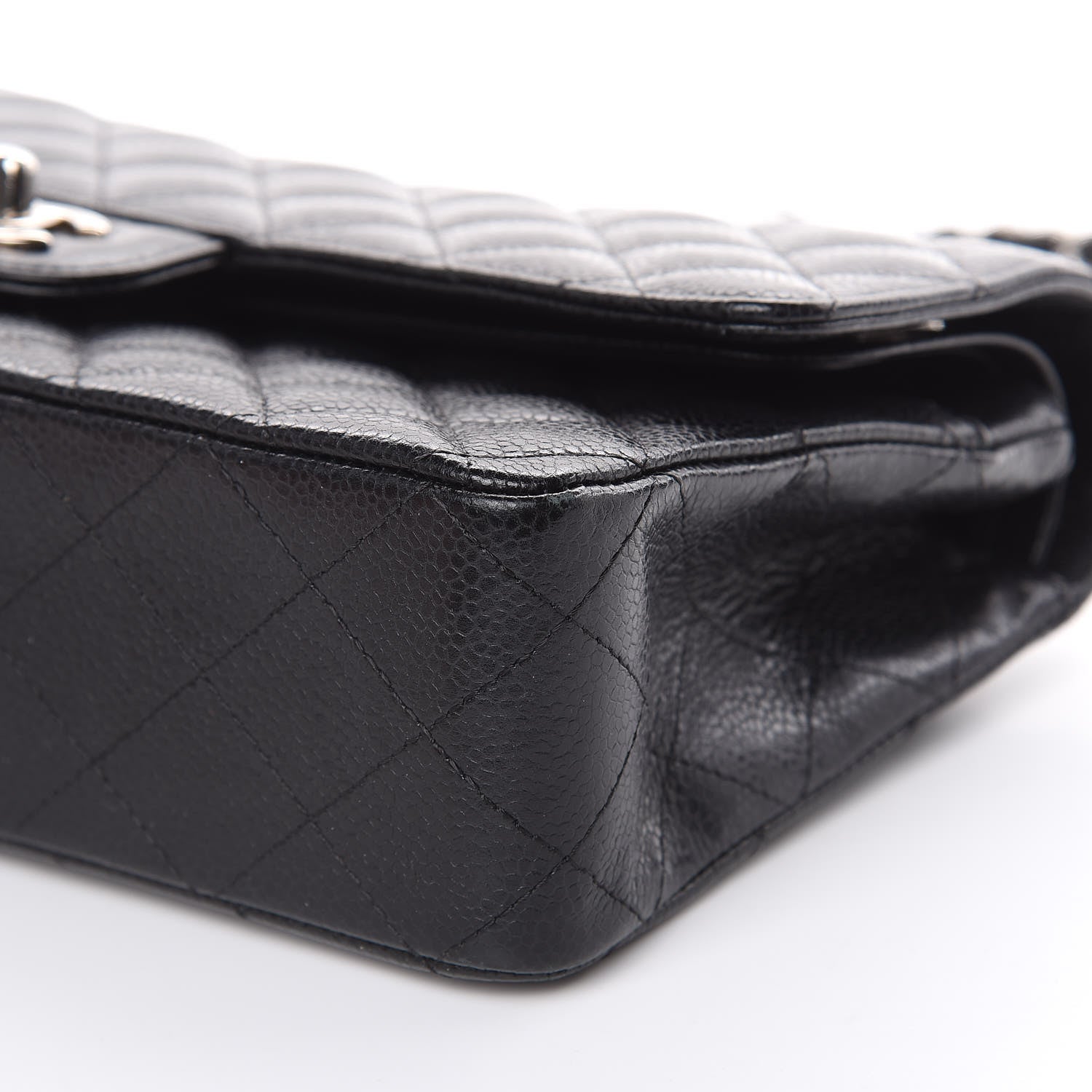 Chanel Caviar Quilted Medium Double Flap Black 10 of 14