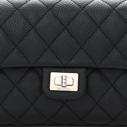Chanel Grained Calfskin Quilted 2.55 Reissue Flap Belt Bag Clutch Black 9 of 14