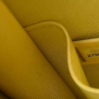 Chanel Lambskin Quilted North South Boy Flap Yellow 7 of 9
