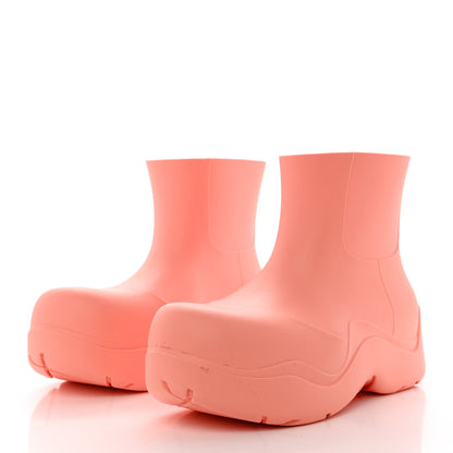 Bottega Veneta Rubber Puddle Ankle Boots 38 Flamingo 3 of 9