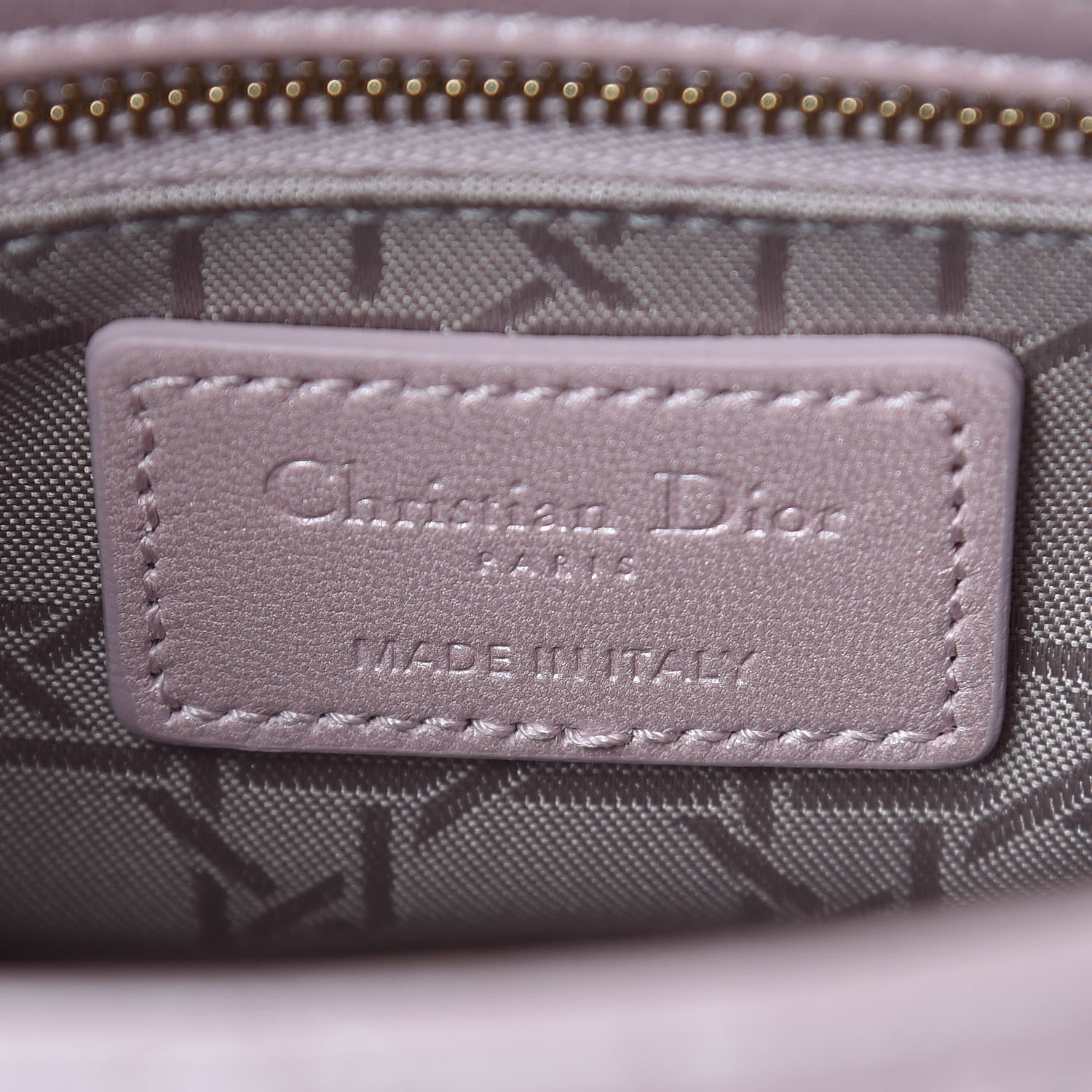 Christian Dior Metallic Lambskin Cannage Mini Lady Dior Lotus 8 of 12