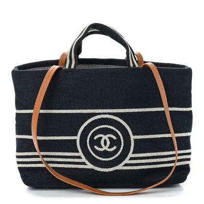 Chanel Denim Large Shopping Tote Blue 1 of 9
