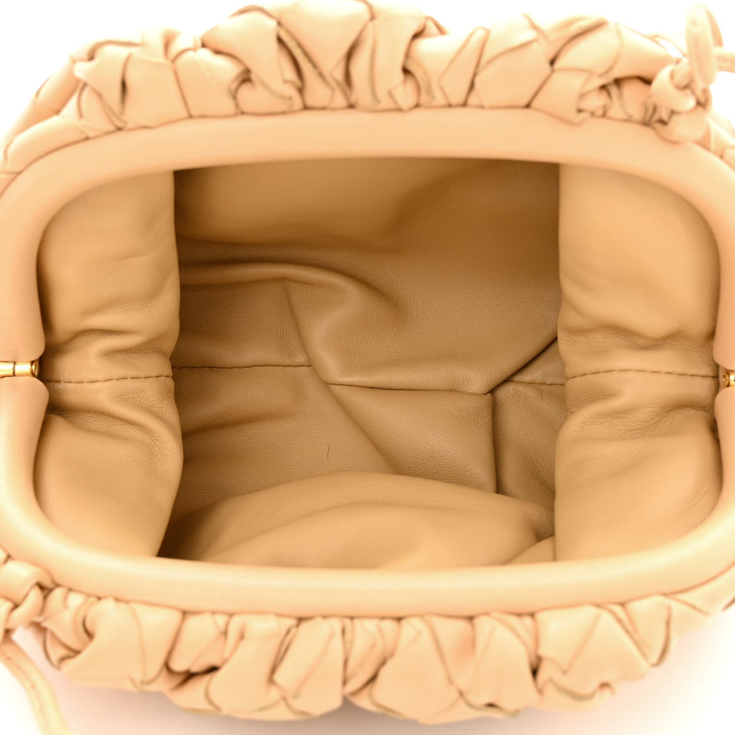 Nappa Intrecciato The Mini Pouch Almond