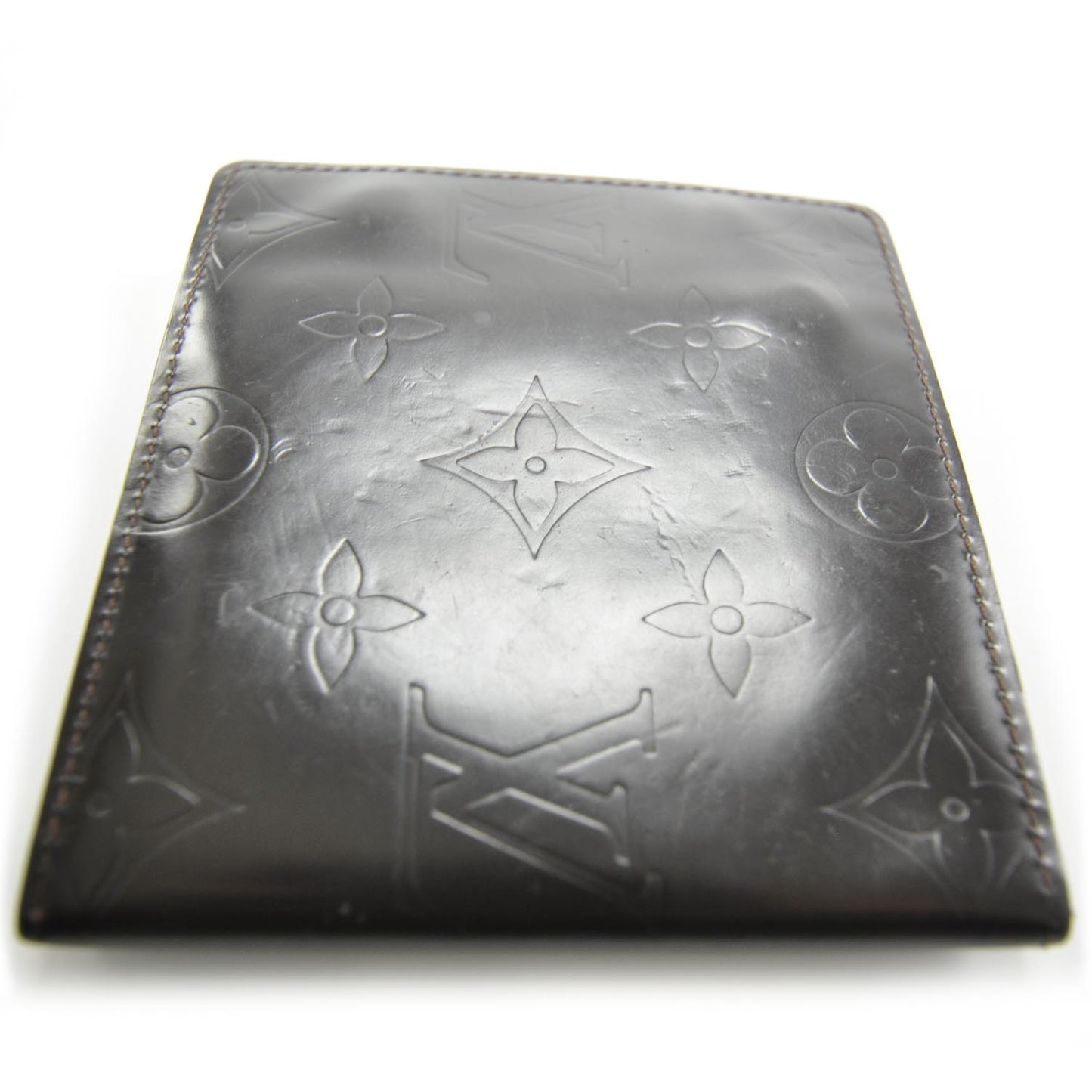 Monogram Glace Compact Wallet Cafe Brown