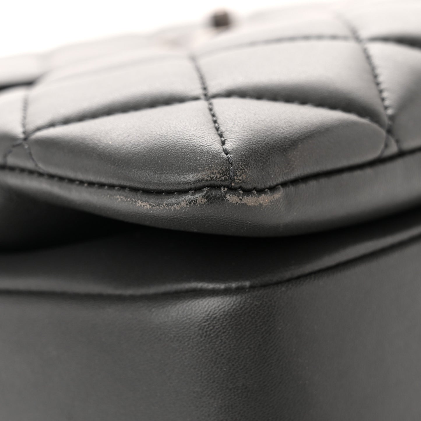 Lambskin Quilted Large Trendy CC Dual Handle Flap Bag Dark Grey