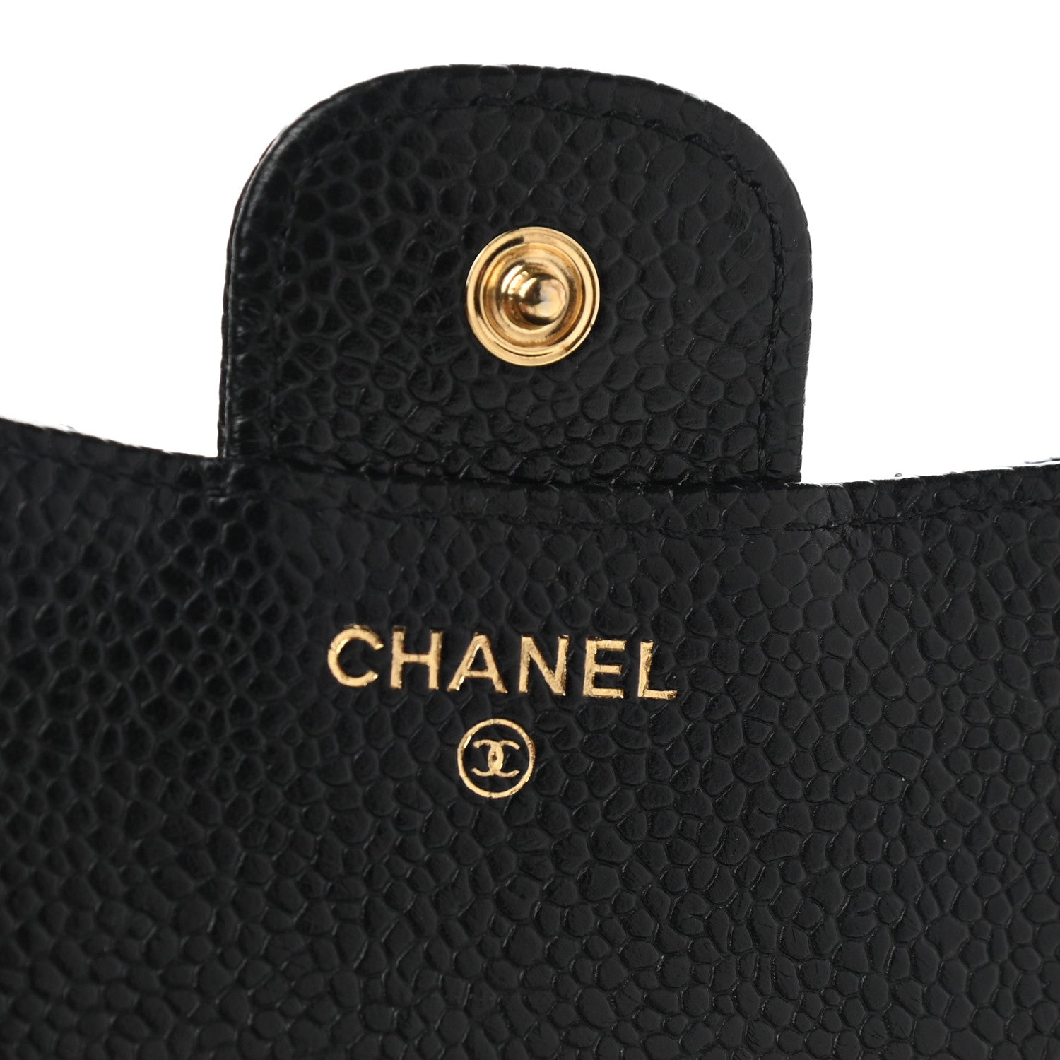 Chanel Caviar Quilted Compact Flap Wallet Black 6 of 9