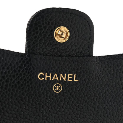 Chanel Caviar Quilted Compact Flap Wallet Black 6 of 9