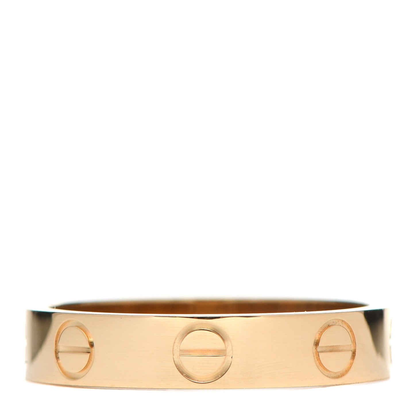 18K Yellow Gold 3.5mm LOVE Wedding Band Ring 50 5.25