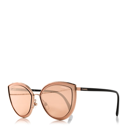 Chanel Cat Eye Sunglasses 4222 Pink Gold 1 of 8