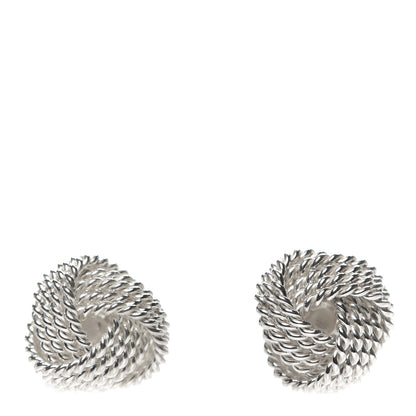Tiffany Sterling Silver Twist Knot Earrings 1 of 5