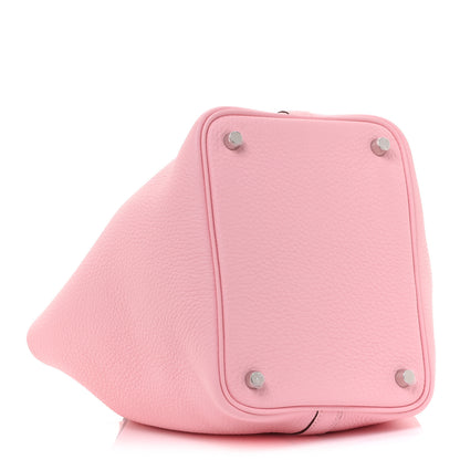 Hermes Taurillon Clemence Picotin Lock 18 PM Rose Sakura 4 of 10