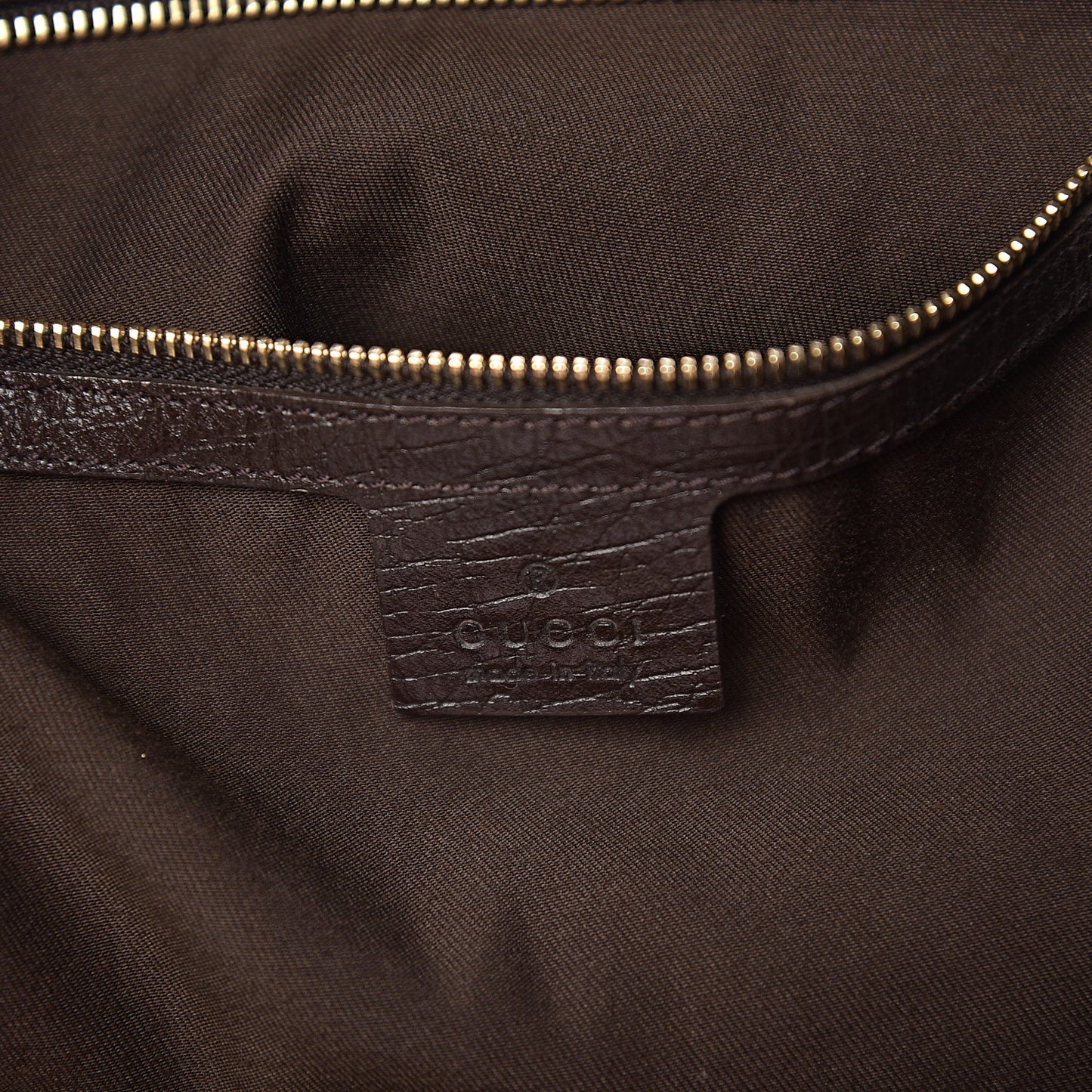 Monogram Large Horsebit Chain Hobo Dark Brown
