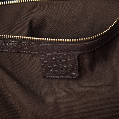 Gucci Monogram Large Horsebit Chain Hobo Dark Brown 5 of 9