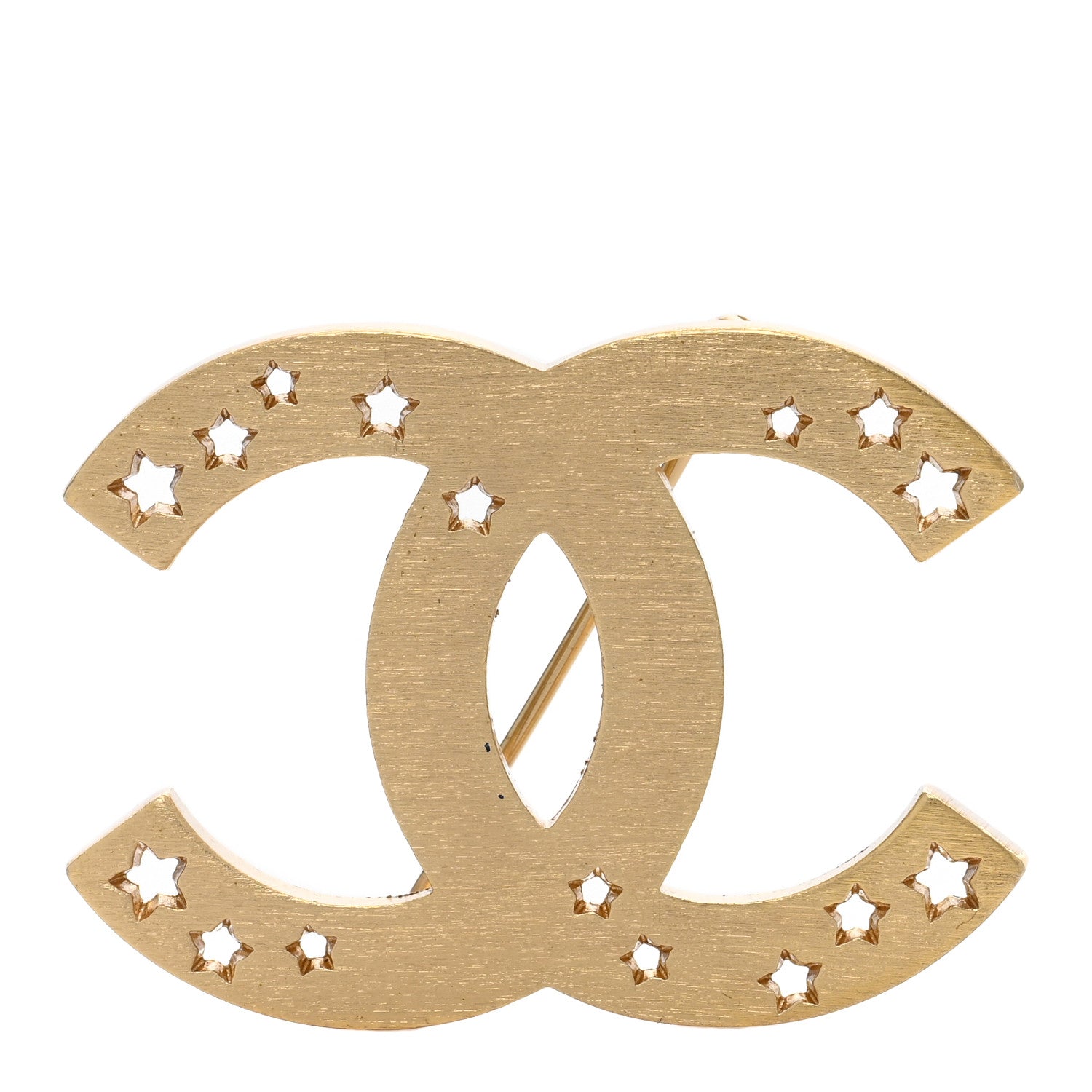 Chanel CC Star Brooch Gold 1 of 4