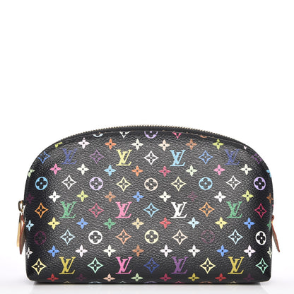 Louis Vuitton Monogram Multicolor Cosmetic Pouch Black Grenade 1 of 6