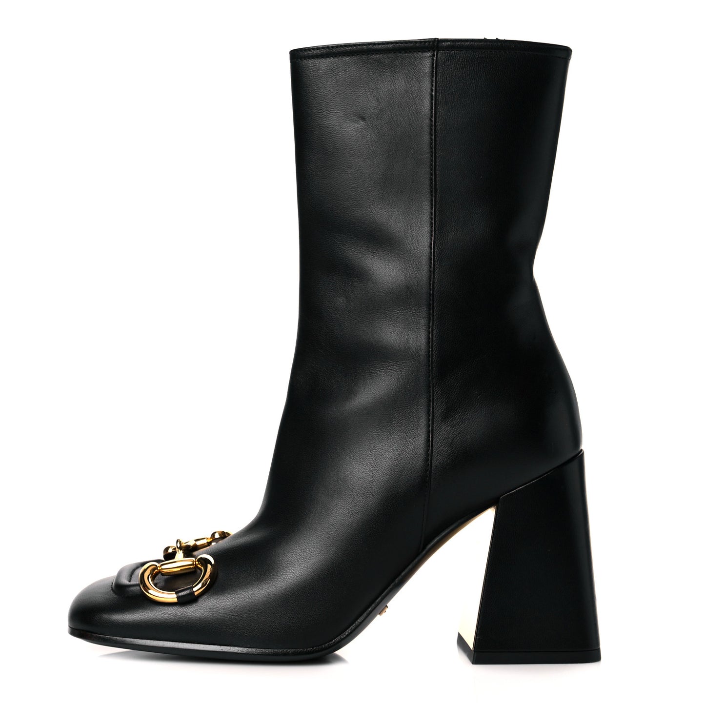 Nappa Horsebit Ankle Boots 39 Black