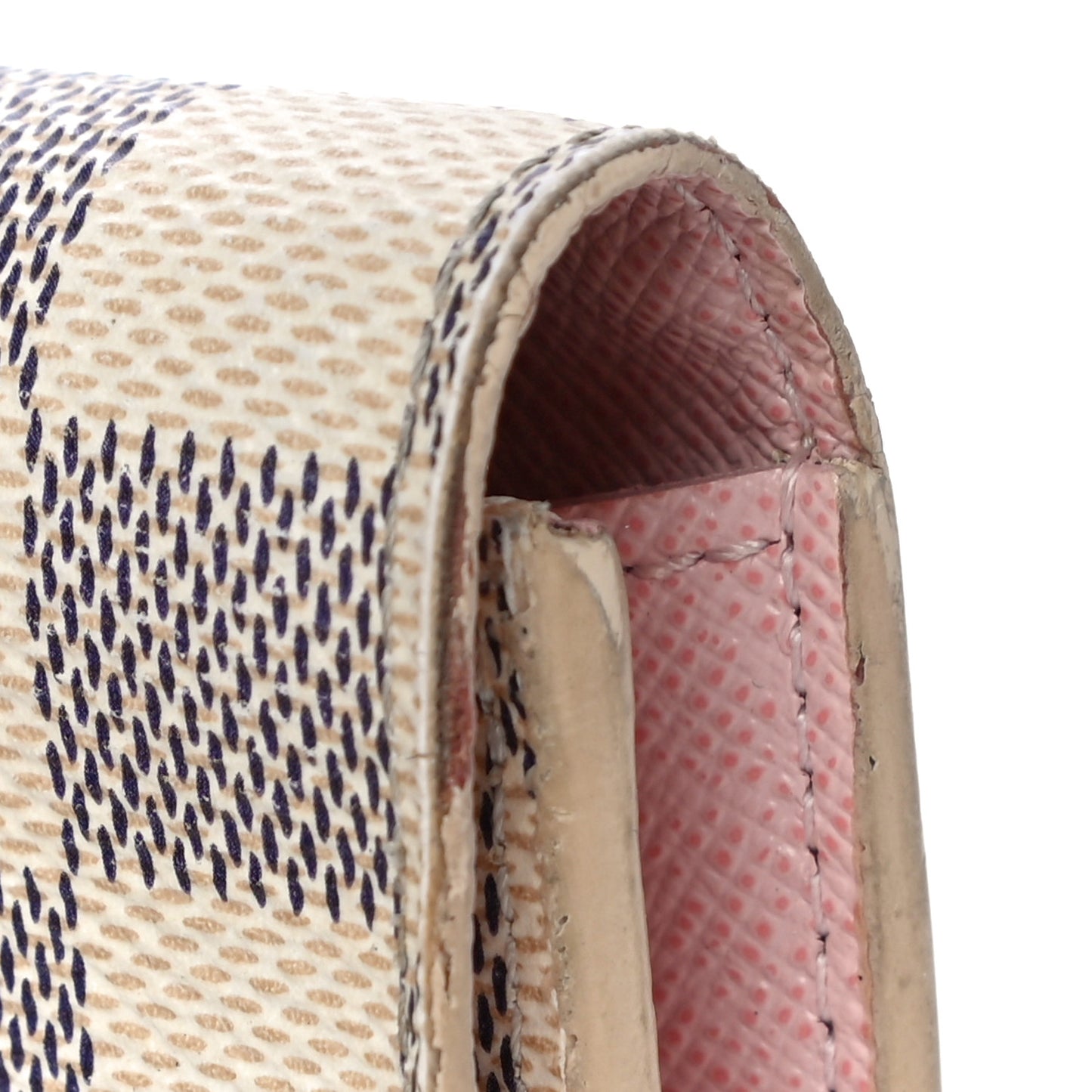 Damier Azur Emilie Wallet Rose Ballerine