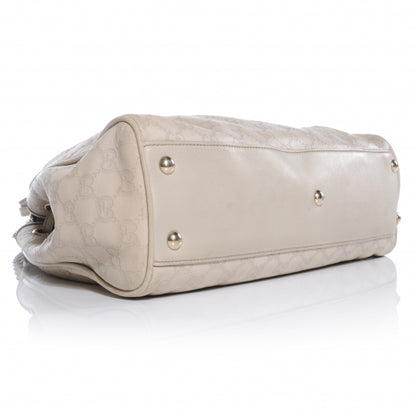 Gucci Guccissima Peggy Braided Tote Off White 4 of 9