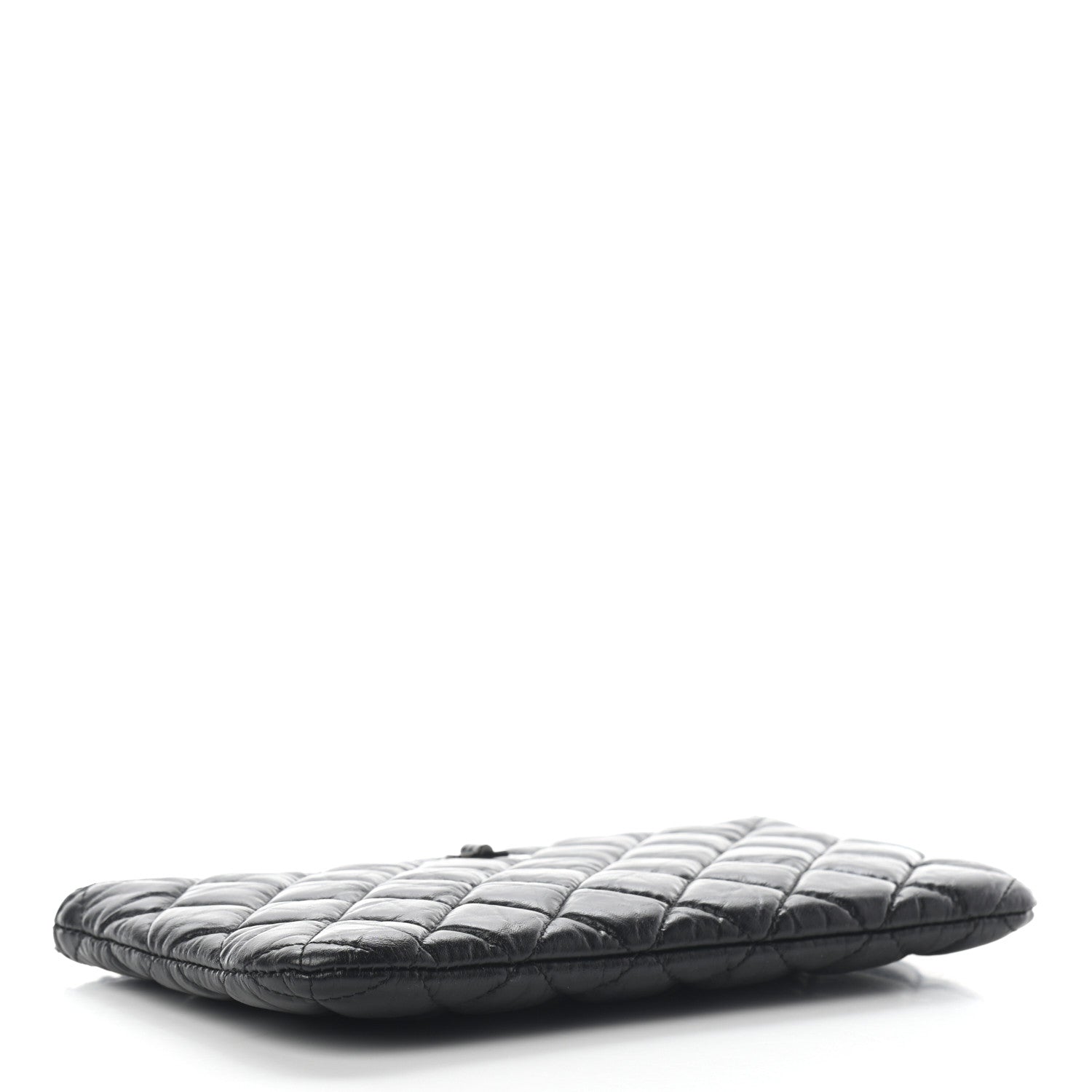 Chanel Aged Calfskin Quilted Medium Reissue Cosmetic Case So Black 4 of 7