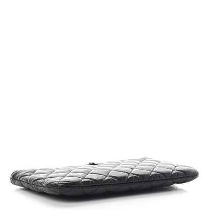 Chanel Aged Calfskin Quilted Medium Reissue Cosmetic Case So Black 4 of 7