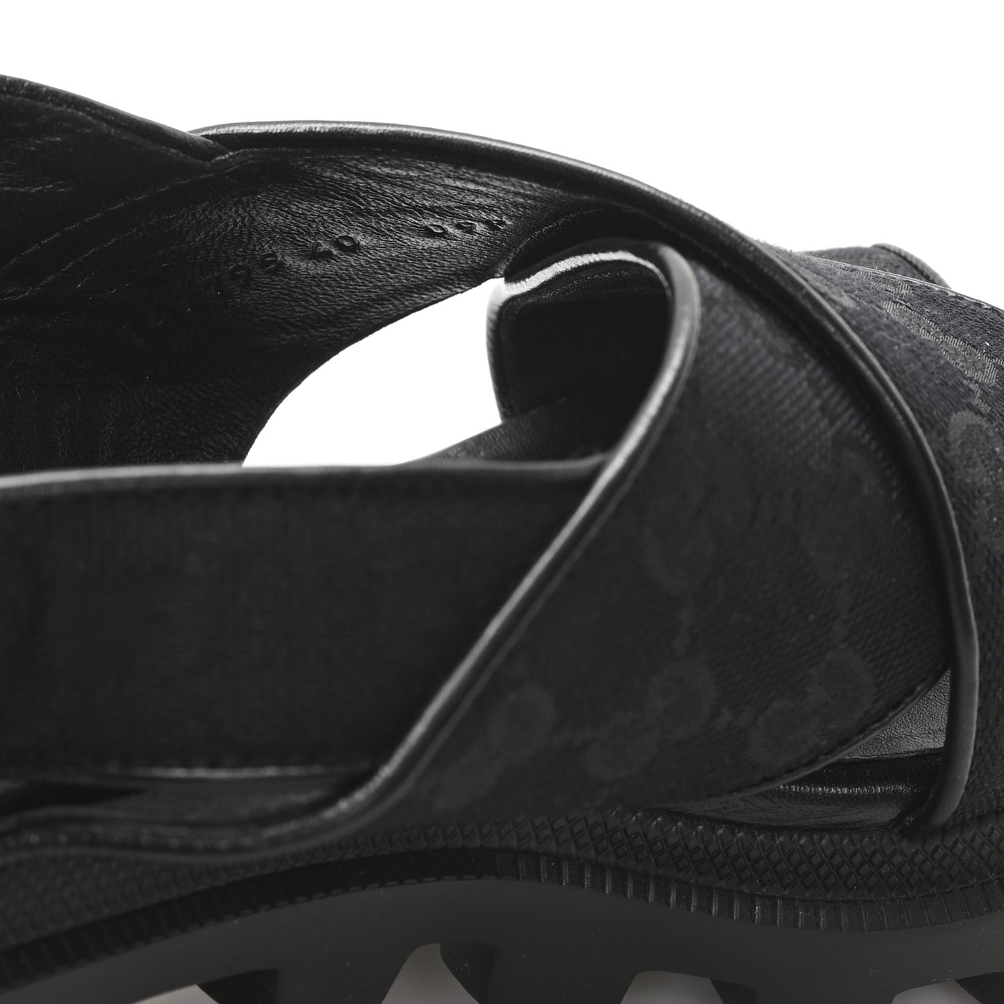 Monogram Granada Kid Trip 40/72mm Lug Sole Sandals 40 Black