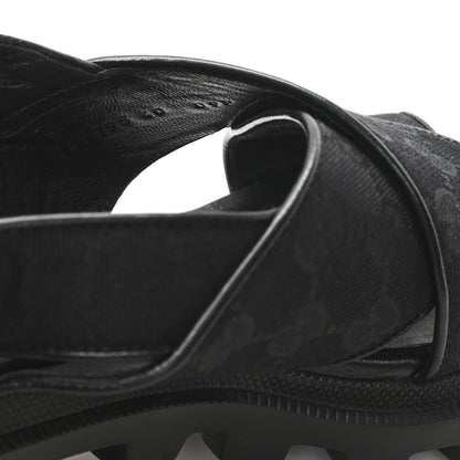 Gucci Monogram Granada Kid Trip 40/72mm Lug Sole Sandals 40 Black 9 of 9