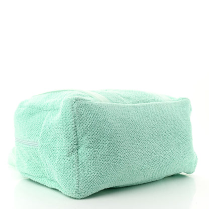 Chanel Terry Cotton CC Beach Tote Towel Set Green 5 of 12