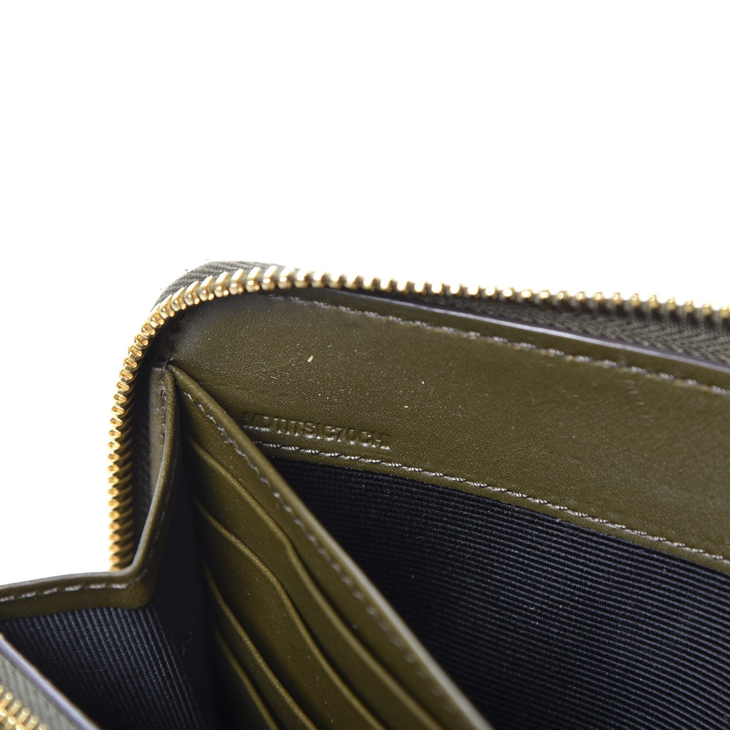 House Check Calfskin Renfrew Long Zip Around Wallet Green