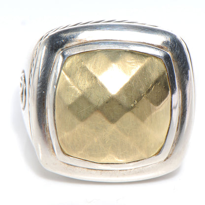 David Yurman Sterling Silver 18K Yellow Gold Dome Albion Statement Ring 57 8 1 of 5