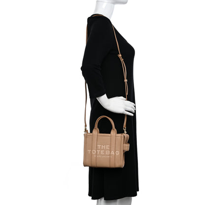 Marc Jacobs Grained Calfskin Micro The Tote Bag Camel 2 of 11