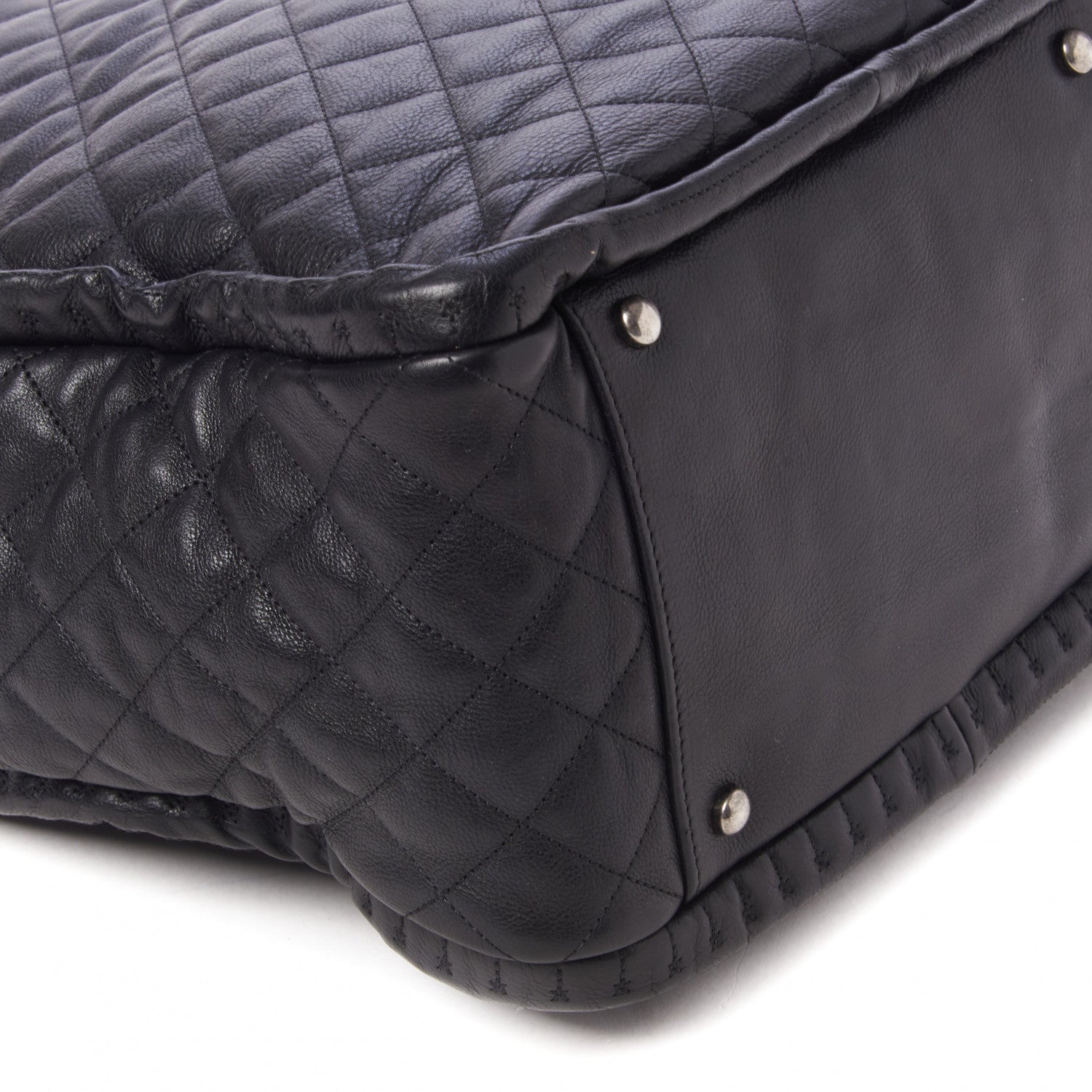 Chanel Calfskin Quilted Medium Istanbul Tote Black 5 of 10