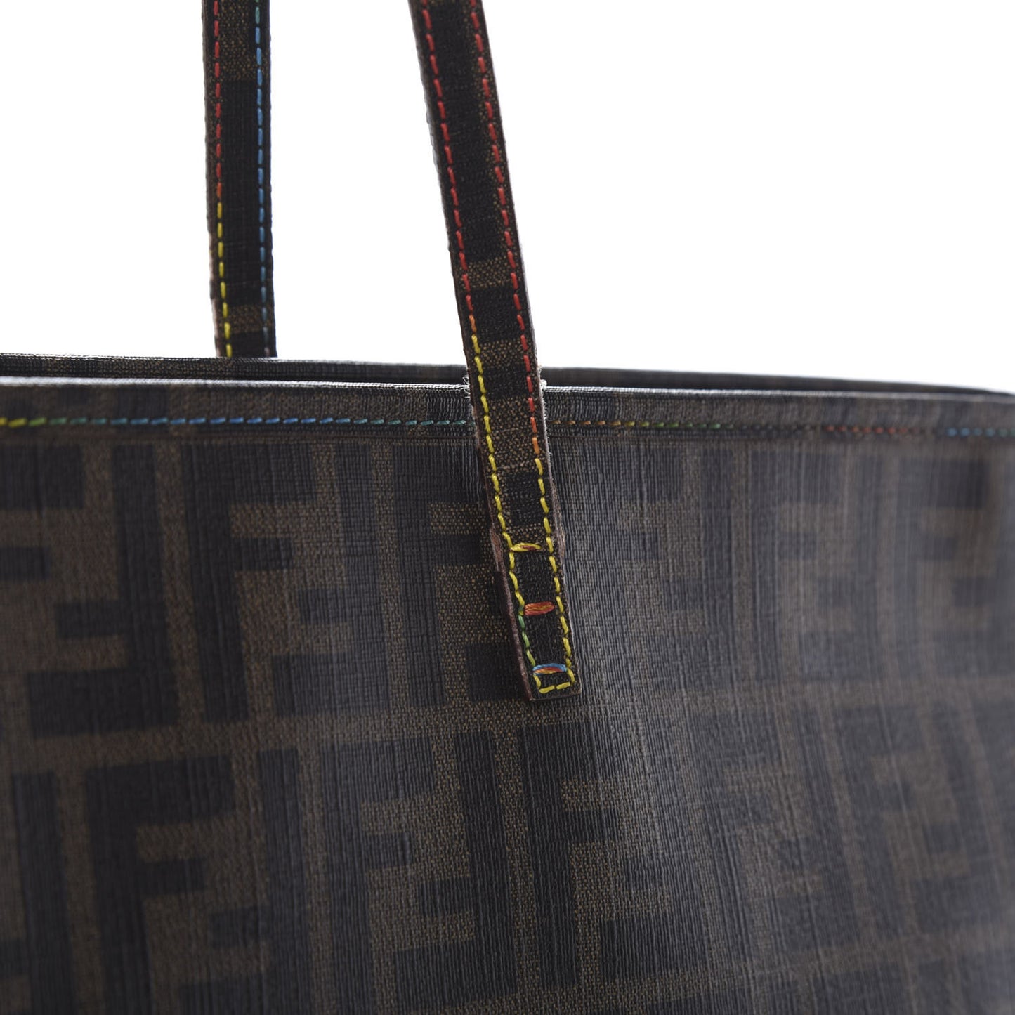 Zucca Spalmati Print Large Roll Tote Tobacco Multicolor