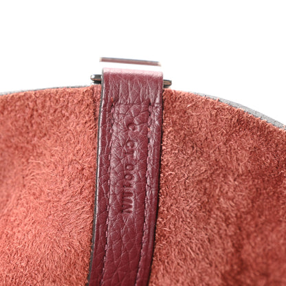 Hermes Taurillon Clemence Picotin Lock 22 MM Bordeaux 7 of 12