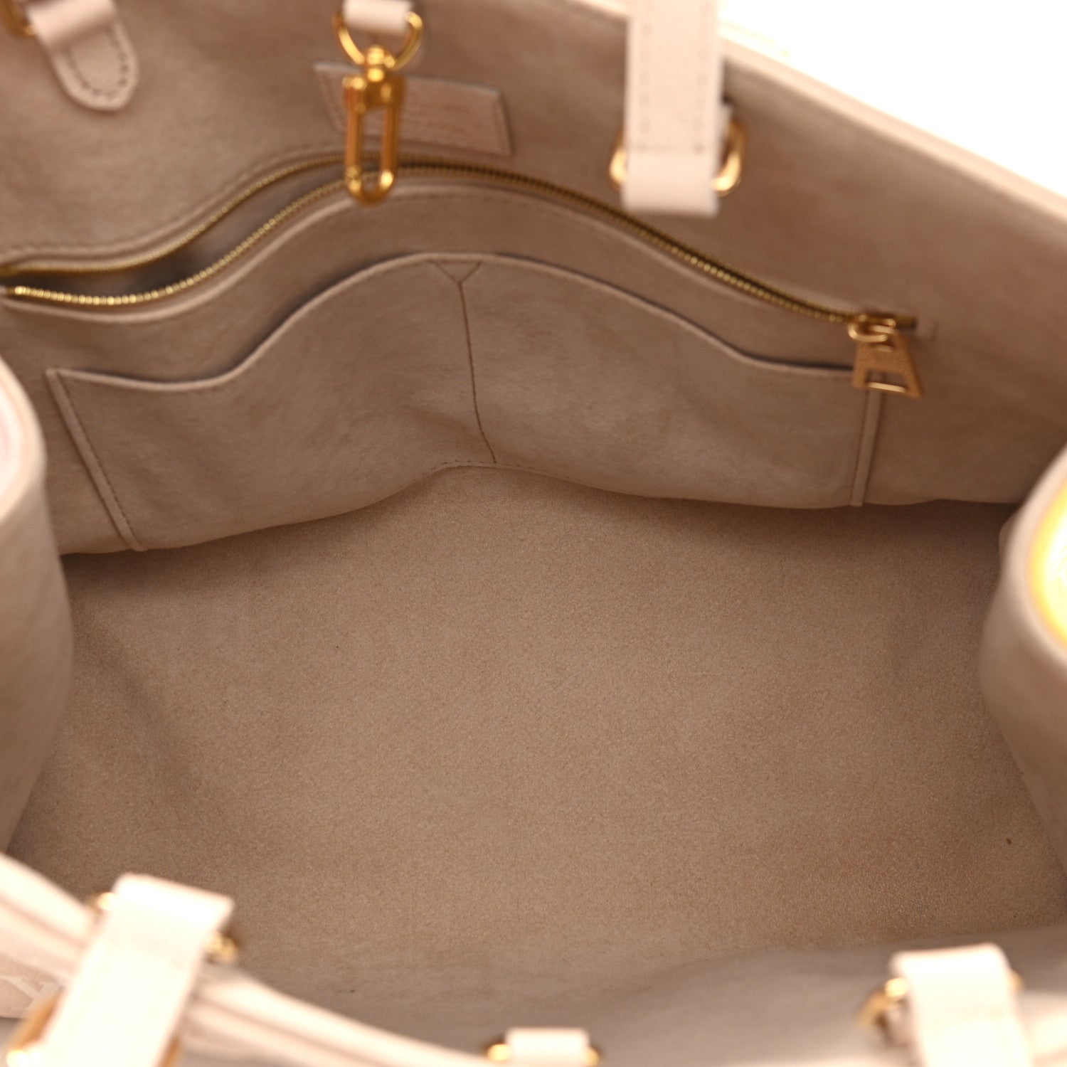 Louis Vuitton Empreinte Monogram Spring In The City Onthego MM Beige Pink Yellow 5 of 7