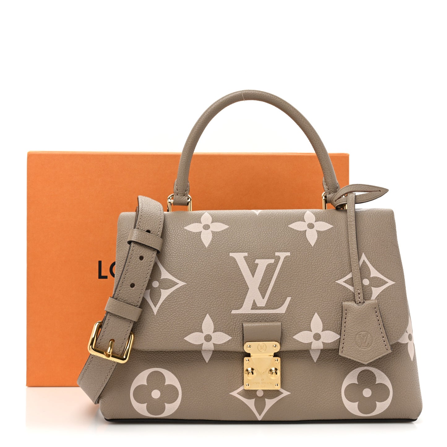 Empreinte Monogram Giant Madeleine MM Dove Grey Beige