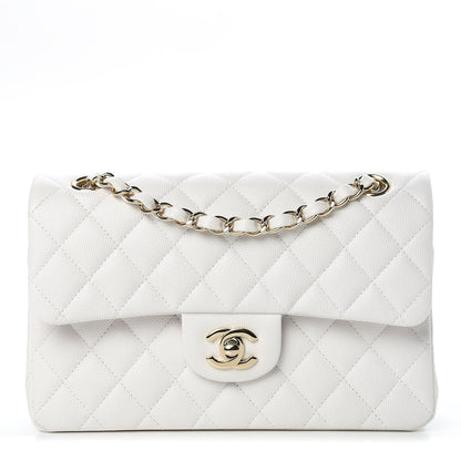Chanel Caviar Quilted Small Double Flap White 1 of 9